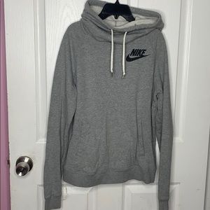 Grey Nike Pullover Hoodie